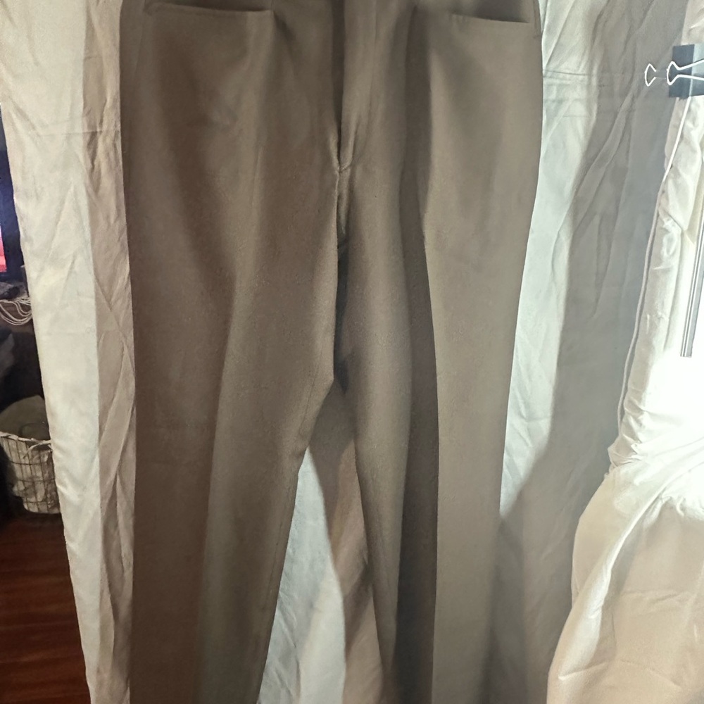 Sans a belt Men's Classic Brown Pants